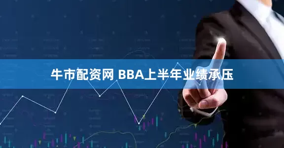 牛市配资网 BBA上半年业绩承压